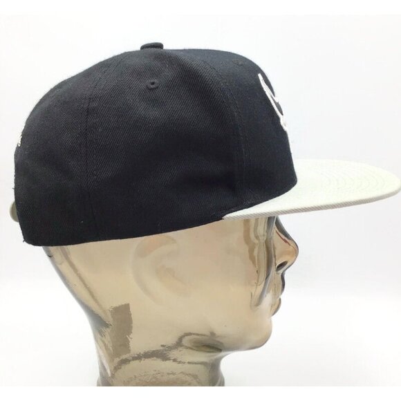 Mitchell & Ness NBA Chicago Bulls Cap Black Gray Adjustable Snapback Hat - Picture 6 of 10